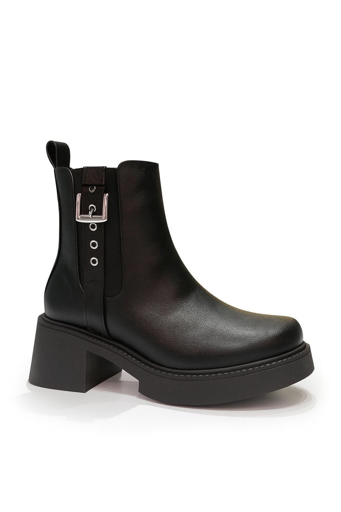 #450 Botín hebilla Negro